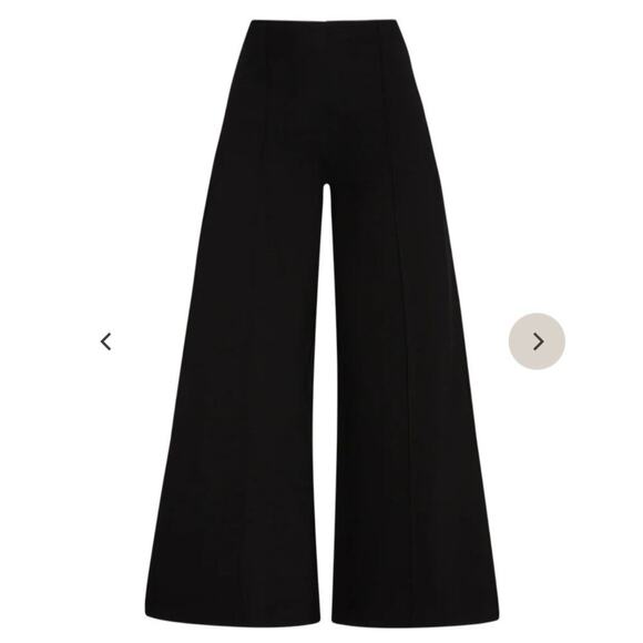 Ripley Rader Women's Black Ponte Knit Wide Leg Cropped Pants 1+ (14-16) 26.5" - Picture 4 of 16